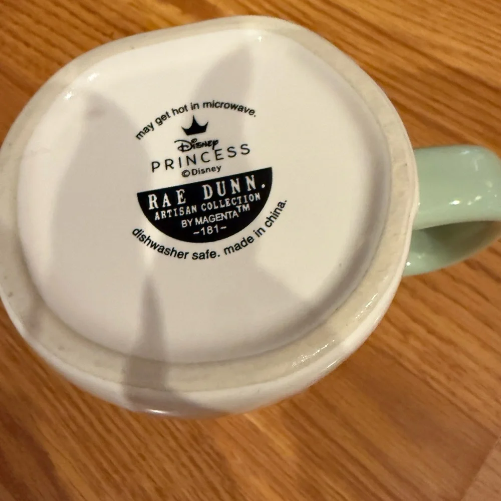 Rae Dunn Mug with Mint Handle and Bashful Design - Picture 4 of 4